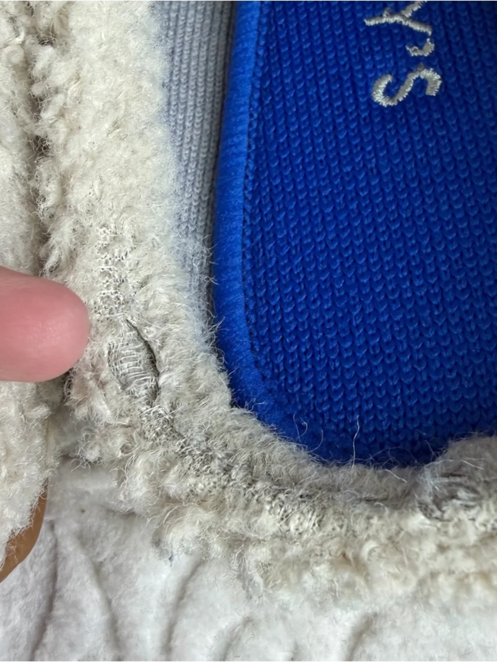 Rothy's The Scuff Slipper Sz 6 Glacier Grey Wool Blend with Sherpa Lining READ - Picture 12 of 15